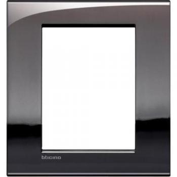 Placa Bticino Livinglight AIR Estaño 3+3 Módulos LNC4826PT - Diseño Impecable