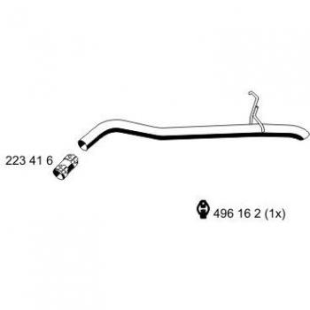 Tubo de escape trasero ERNST 331487 para FORD Transit Connect Mk1 Van y Tourneo Connect Mk1