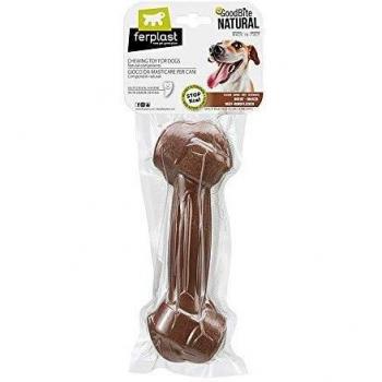 Ferplast Goodbite Natural L Juguete Hueso para La Higiene Oral, Sabor A Vacuno, Perro Grande