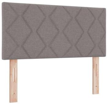 Cabecero LED Gris Claro 90 cm Tela Diseño Bloques de Diamante
