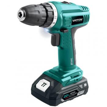 Taladro atornillador Vatton 20V con 1 batería de 1.5Ah