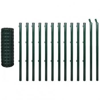 Euro Steel Garden Fence 25x1.0 m Green