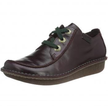 Clarks Funny Dream, Zapatos de Cordones Derby Mujer, Morado