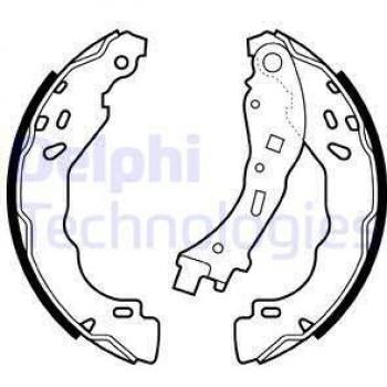 Juego de zapatas de freno DELPHI LS2065 para frenos de tambor