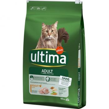 Ultima Adult Chicken Dry Cat Food - 10 kg + 1 kg Free Pack