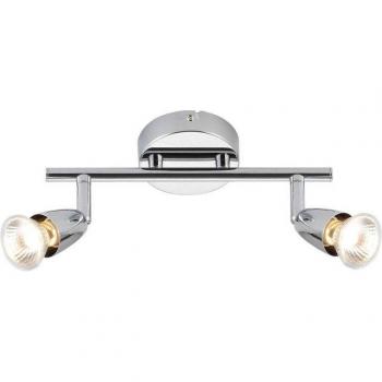 Foco de techo ajustable Amalfi 2 bombillas Acero Cromo GU10