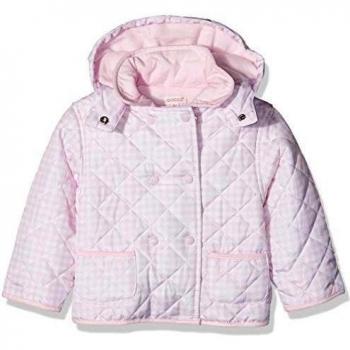 Gocco Husky Vichy, Abrigo para Bebés, Rosa Bebé, 3/6