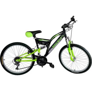 Bicicleta 24 ROCKIN BIAMMORTIZZAT 2 frenos y cambios Shimano 12 Vel BKT BTB24 Verde