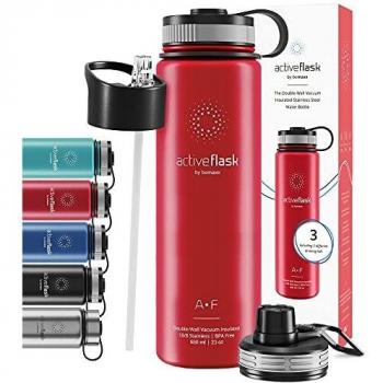 Botella de Agua Térmica Active Flask + Pajita
