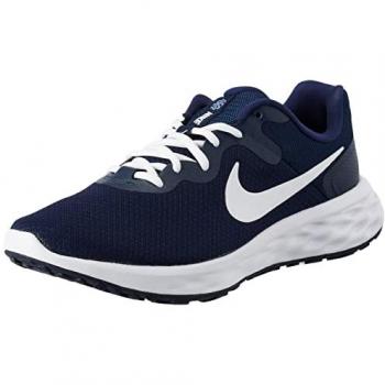 Nike Zapatillas de running de hombre Revolution 6, modelo DC3728 401, color Midnight Navy White Obsidian Ashen Slate, talla 44.5 EU