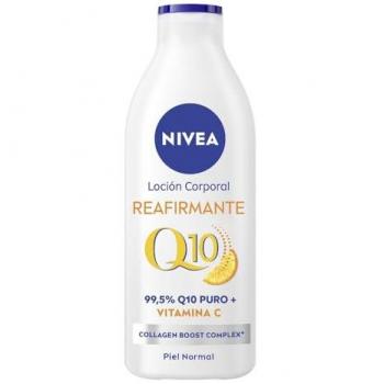 Loción Corporal Nivea Reafirmante Q10+ con Vitamina C 400 ml - Hidratante para Piel Normal con Colágeno y 99,5% de Q10 Puro