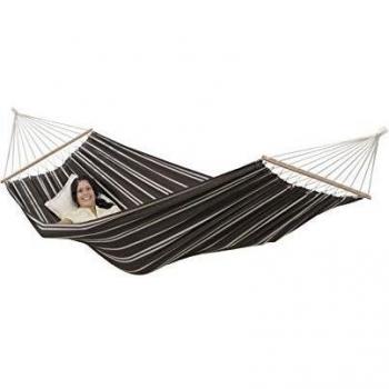 Amazonas Brasilia Relaxing Single Hammock - Mocca Spreader Bar