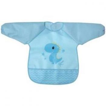 Babero Kiokids Impermeable con Diseño de Dinosaurio para Bebé 100% PEVA 1 Unidad