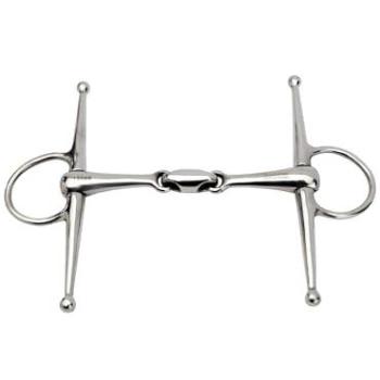 Horka doble articulado completo mejilla SS 18 mm, metalizado, 12,5 cm