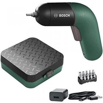 Bosch Atornillador a batería IXO 6.a generación, recargable con cable micro-USB, regulación de la velocidad, en estuche, verde