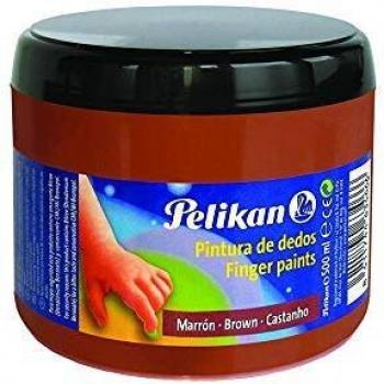 Pelikan 24005029 - Tarro de témpera liquida de color a base agua, lavable para Fiestas, 500 ml, Marrón
