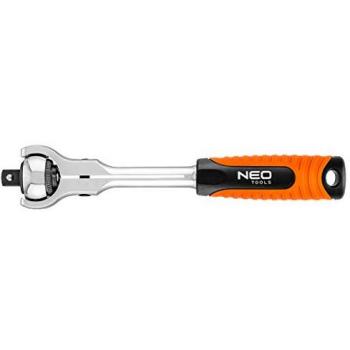 Trinquete de 1/2, 360°, 72 dientes, llave de carraca reversible NEO TOOLS 08-546, con ángulo de giro de 5°, fabricado en CrV y acero CrMo, cabe
