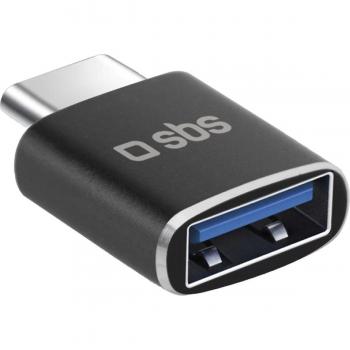 Adaptador de género SBS USB-C a USB-A en color negro
