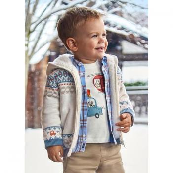 Suéter Mayoral 2319 Beige Ajuste Regular 12M Niños