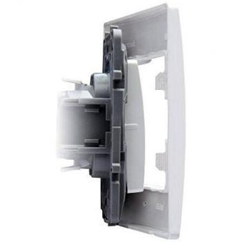 Legrand 665001 Placa Niloé, 1 Elemento, Blanco
