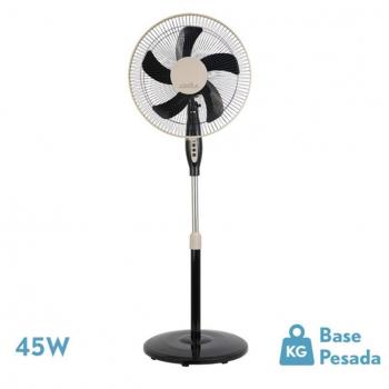 Ventilador de Pie Belmonte Negro/Beis 45W 3 Velocidades Oscilante