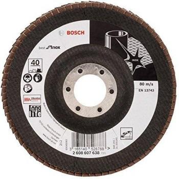 Bosch 2 608 607 638 - Plato pulidor Best for Inox - 125 mm, 22,23 mm, 40