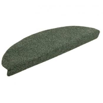 Alfombrilla autoadhesiva de escalera 5 uds 65x21x4 cm verde