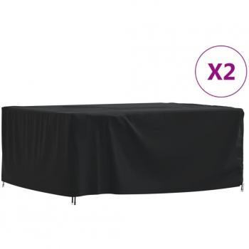Cubiertas para muebles de jardín 2 uds tela Oxford 420D 200x165x80 cm