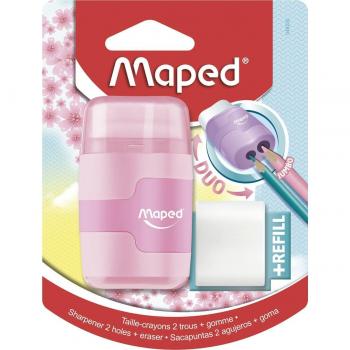 Sacapuntas-goma Connect Maped 20 colores pastel