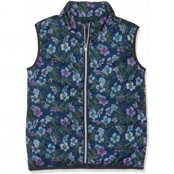 NAME IT NKFMYLANE Vest AOP, Chaleco para Niñas, Mehrfarbig Dark Sapphire, 152 cm