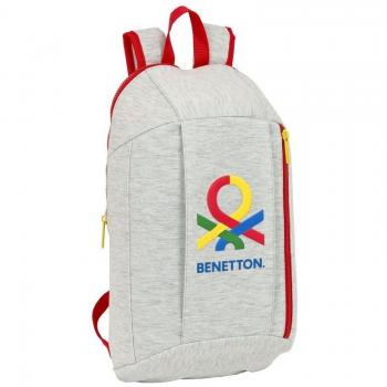 Mini Mochila Cremallera Vertical Benetton 'Pop' 22x39x10cm Safta