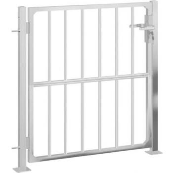 vidaXL Garden Gate 100x100 cm Stainless Steel