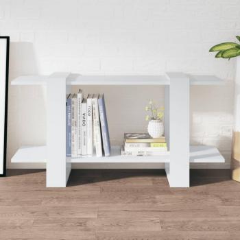 Estantería blanca 100x30x51 cm madera contrachapada multicapa