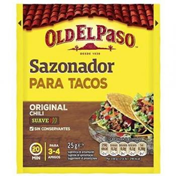Old El Paso Sazonador para Tacos, 25g