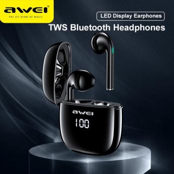 Auriculares Inalámbricos Bluetooth Awei T28Pro TWS Mini Intrauditivos con Bajo