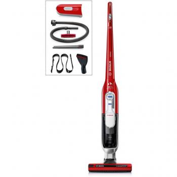 Bosch BBH628P1 Athlet Zoo'o Serie | 6 Aspirador sin cable, Kit de accesorios especial para mascotas, 3 velocidades, 28 V, color rojo