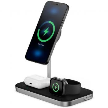 ALOGIC MSP31CS15W Mobile Device Charger Black Indoor USB Fast Charging Compatible with Headset Smartphone Smartwatch Wireless Charging