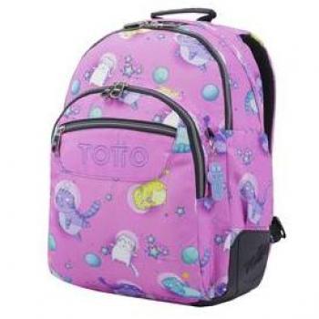 TOTTO - Mochila escolar Rayol - Gatos astronautas