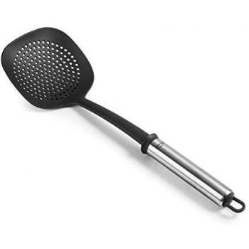 LACOR 68272 Espumadera Due, Nylon, Acero Inoxidable, Silicona, Libre de BPA, 36'5 cm, Nailon