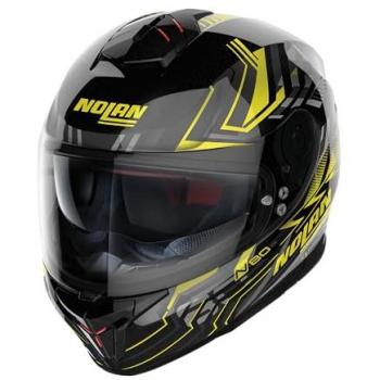 Nolan Casco Integral N80-8 Turbolence N-Com Negro-Amarillo XL