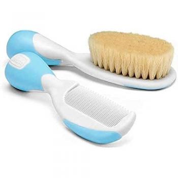 Chicco 66003320000 Natural Silk Brush and Comb Blue