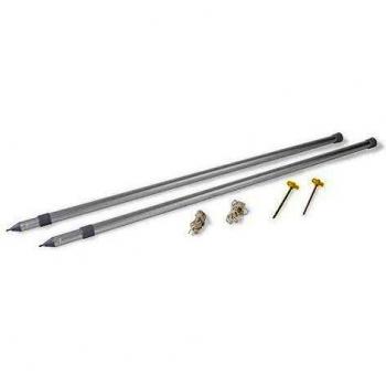 Kit de Soportes de Aluminio Fiamma para Cubierta Trasera de Puerta VW T5 y T6