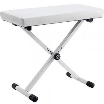 Konig & Meyer white keyboard bench - 14077W