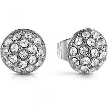 Guess Pendientes de botón Mujer chapado en plata - UBE28074