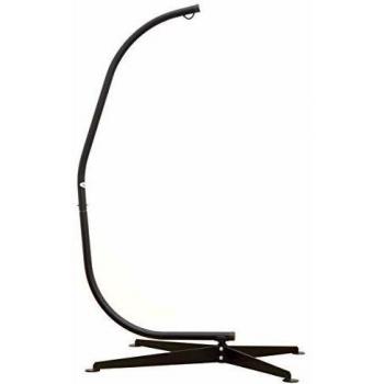 AMANKA Sostén para Silla Colgante 205cm Soporte para Columpio Estructura de Acero Negro Peso máx 120Kg