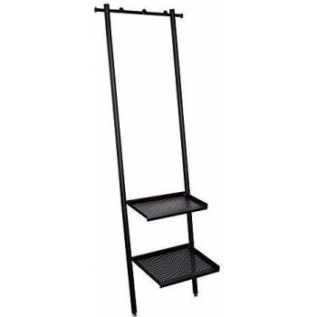 Perchero de baño de Metal Negro Industrial para Cuarto de baño de 177 cm Factory - LOLAhome