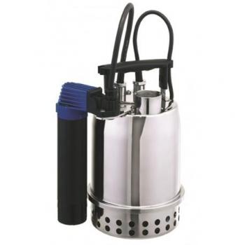 Bomba de achique BEST ONE MS - EBARA, tipo sumergible, capacidad de 7.000 litros por hora, altura máxima de elevación de 8 metros, motor eléctrico de 0.75 kW, construcción en plástico