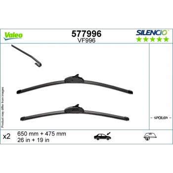 Limpiaparabrisas sin marco VALEO 577996