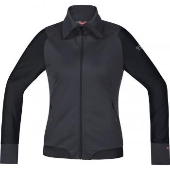 GORE BIKE WEAR Cálida Chaqueta Mountainbike Soft Shell, Mujer, Stretch, GORE WINDSTOPPER, POWER-TRAIL LADY Jacket, Talla 38, Marrón/Negro, JWSFLO329904