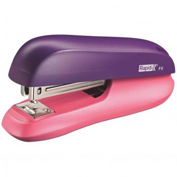 Rapid Stapler F6 Half Strip Two Tone 20 Sheet Capacity - Purple/Apricot